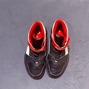 Kids Puma Black and Red High-Top Sneakers